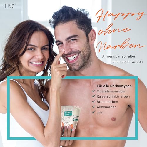 BS Luxry® Premium Narbengel für Kinder & Erwachsene – 30 g Silikongel zur Pflege von Narben & Dehnungsstreifen – Pflegt die Haut intensiv & sorgt für ein geschmeidiges, ebenmäßiges Hautbild