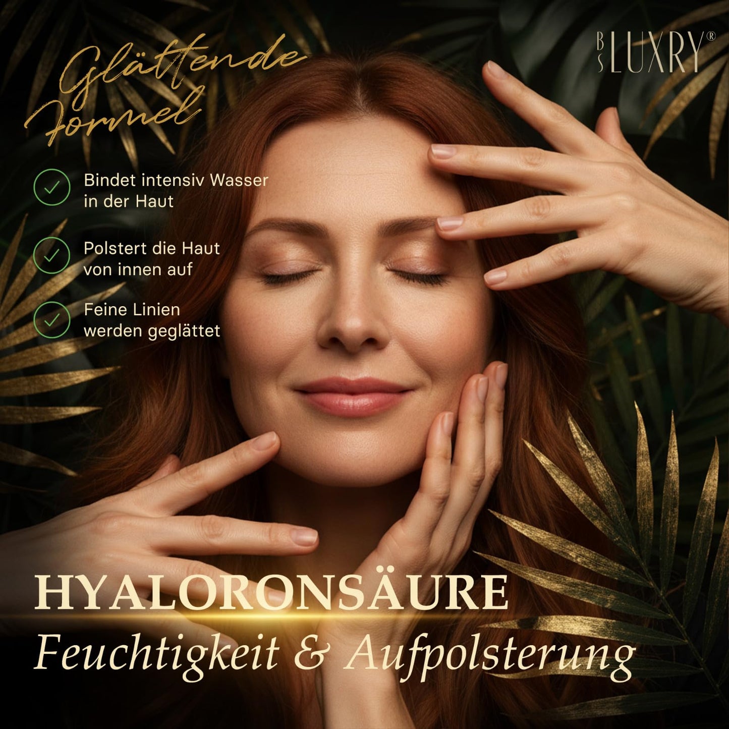 BS Luxry® Bienengift & Senna Anti-Falten Creme – 50 ml mit 1000 Bienenstichen – Hyaluron Booster & Bakuchiol – Luxuspflege für straffere Haut, Faltenreduzierung & empfindliche Haut