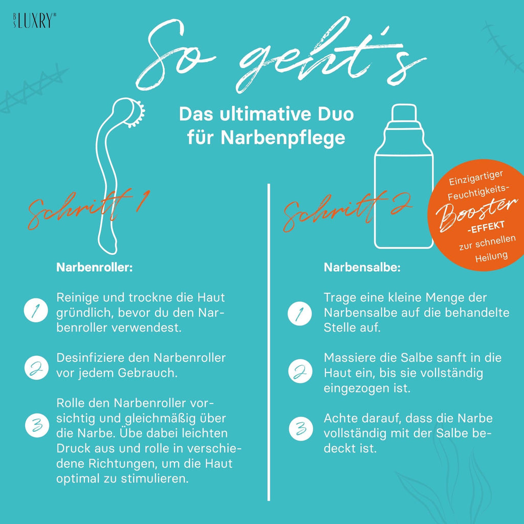 Narbenpflege-Set – Narbensalbe & kühlbarer Roller