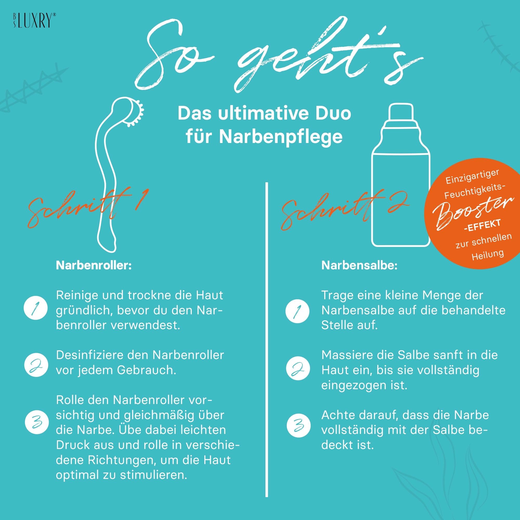 Narbenpflege-Set – Narbensalbe & kühlbarer Roller