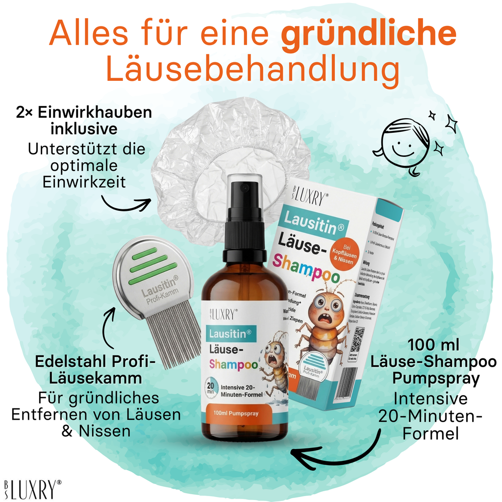Läusetin® Läuseshampoo 100 ml – Komplettsystem gegen Kopfläuse
