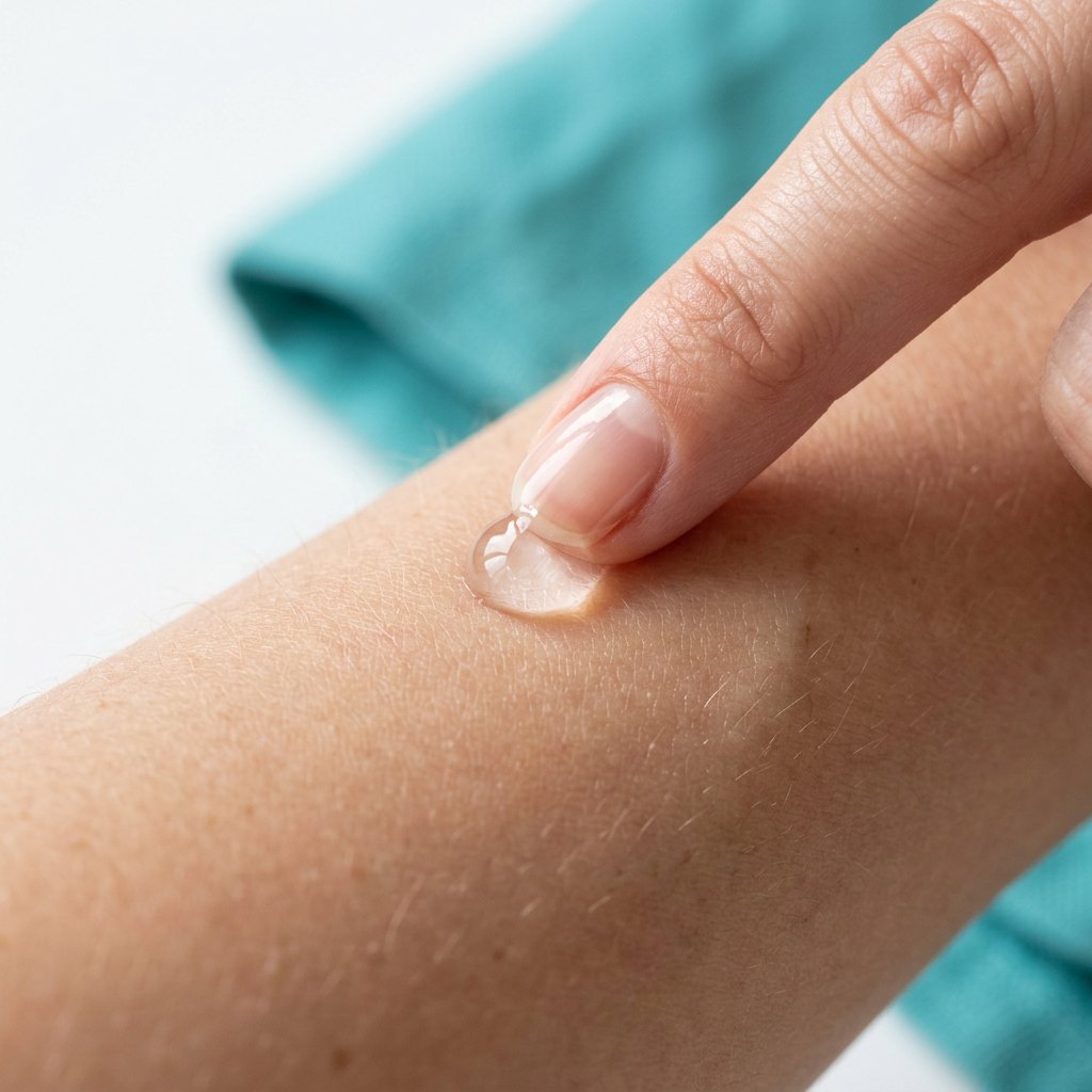 Schritt 2: Gel dünn auftragen