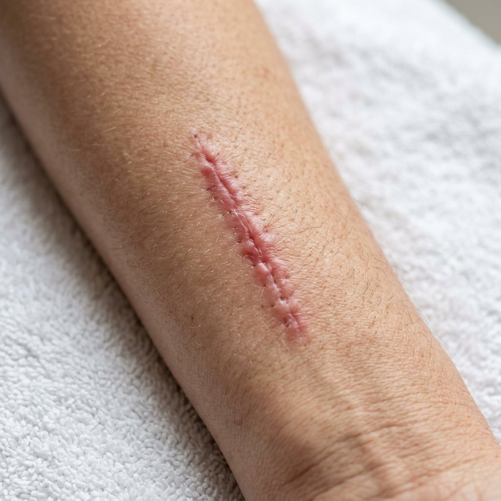 Narbe vor der Behandlung